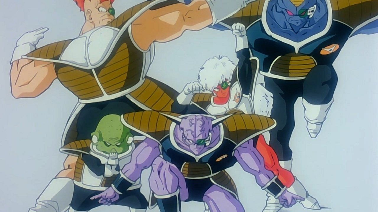 The Ginyu Force as seen in the Z anime (Image via Toei Animation)
