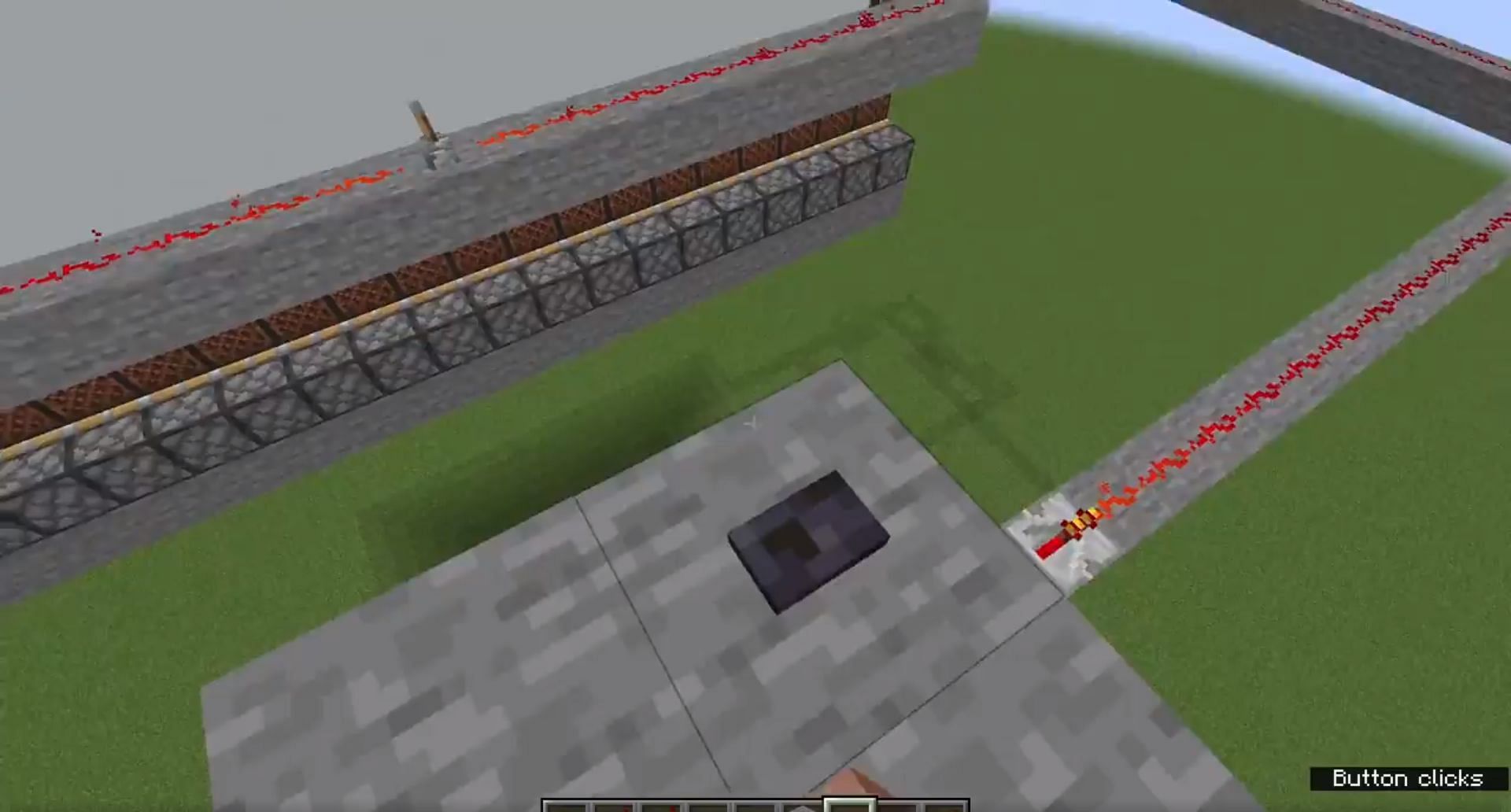 The start of the whole redstone contraption (Image via u/RUOK0214 Reddit)