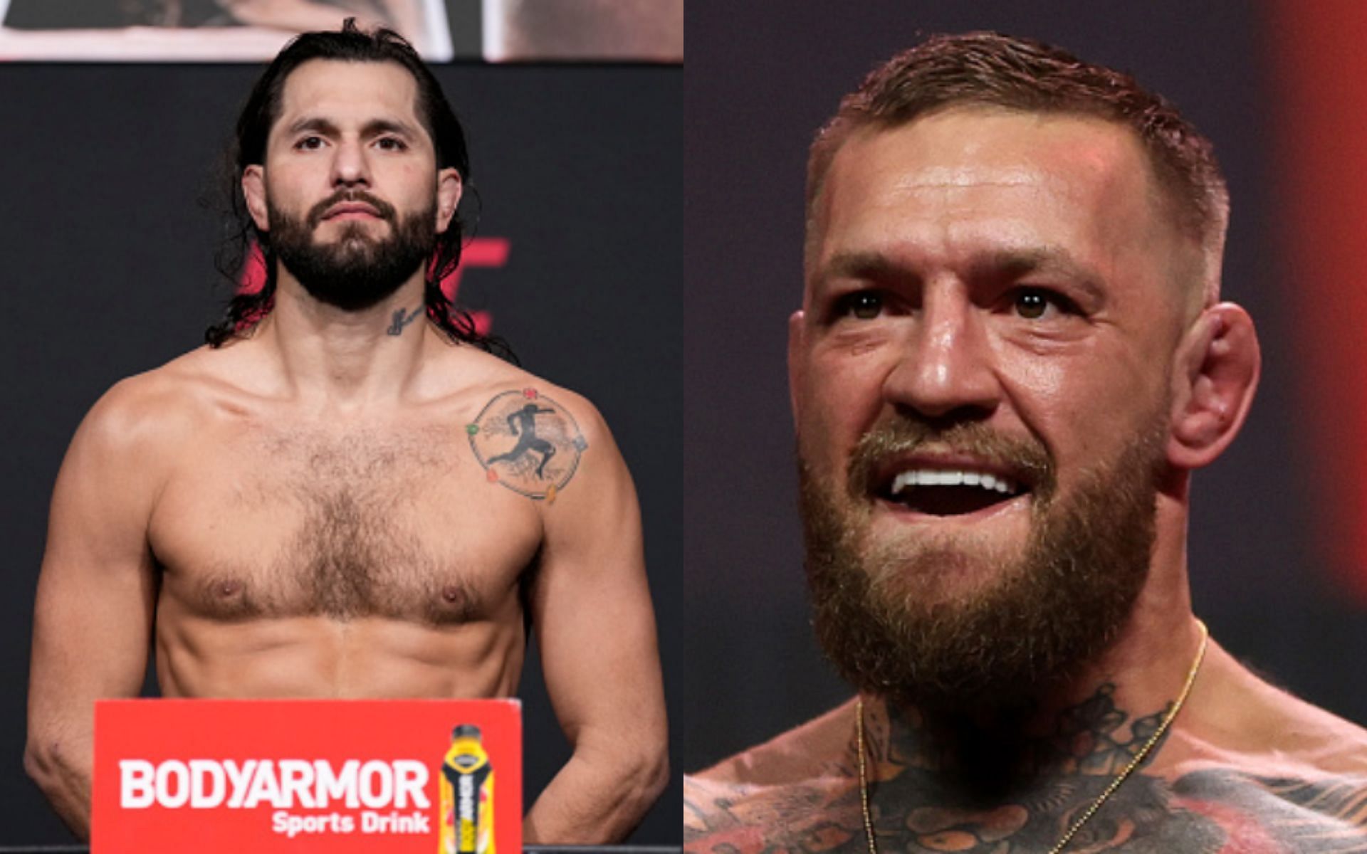 Jorge Masvidal (left); Conor McGregor (right)