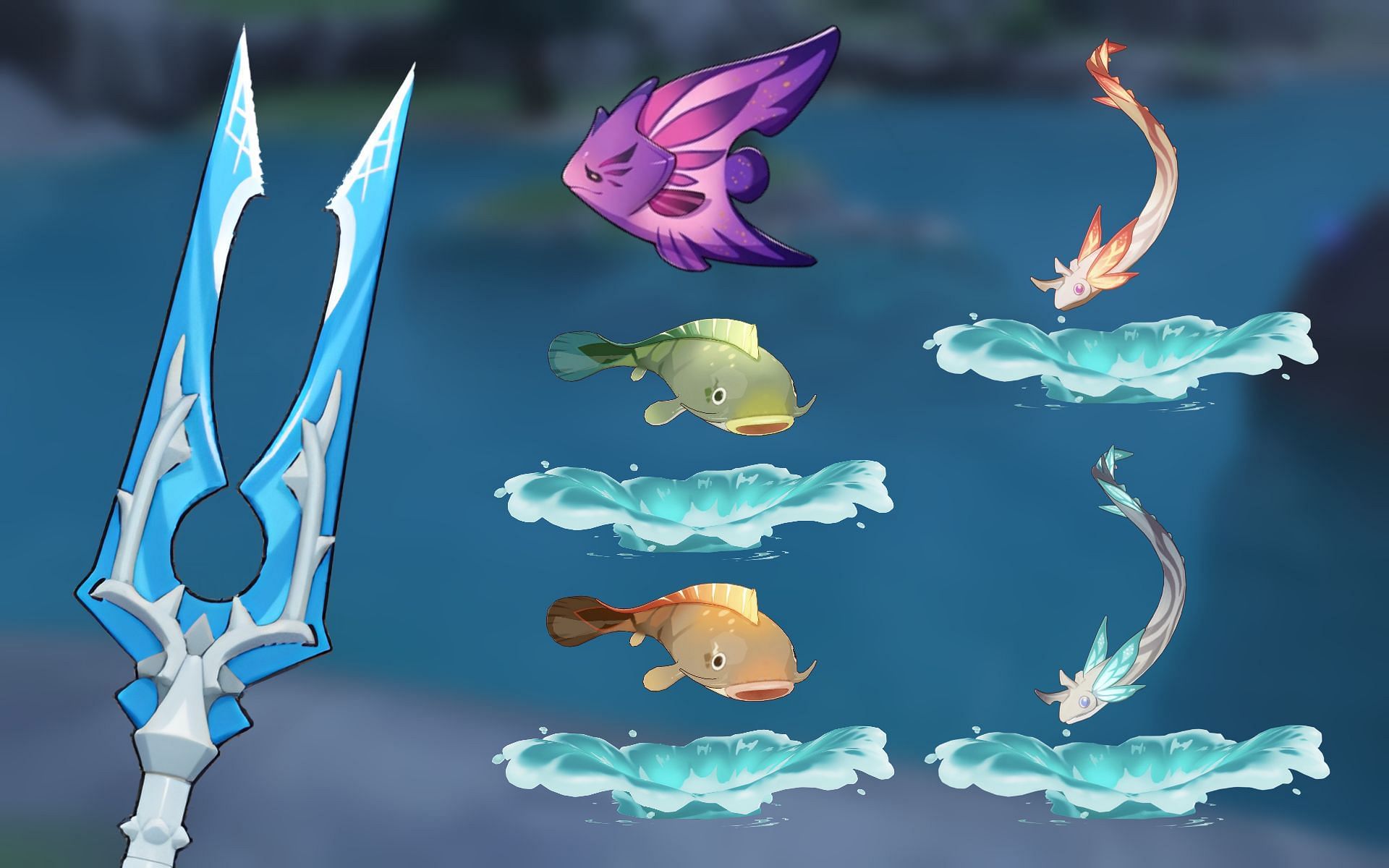 The Catch requires Genshin Impact players to go to several fishing spot locations (Image via miHoYo)