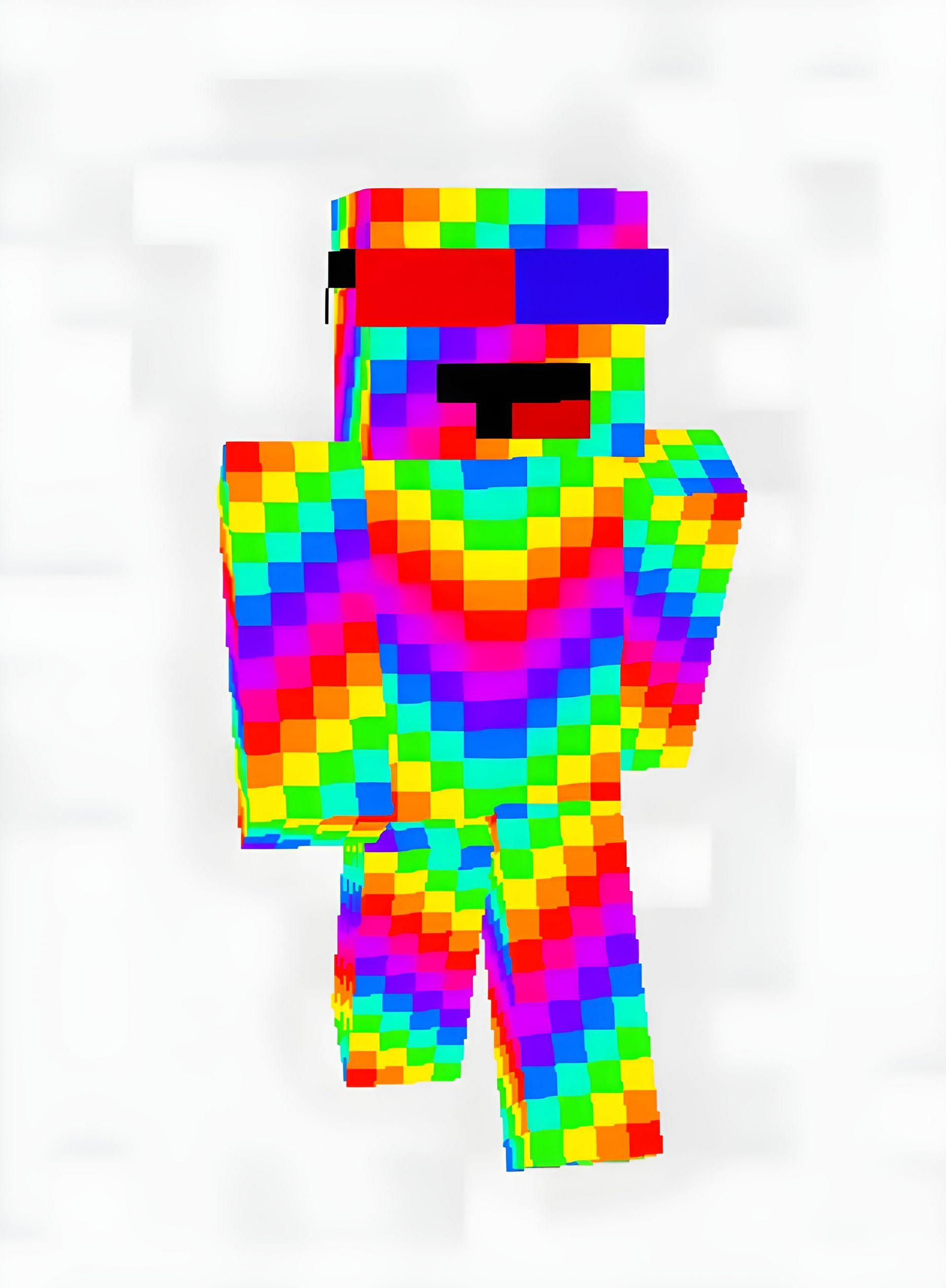 Rainbow man with shades skin (Image via SkinsMC)