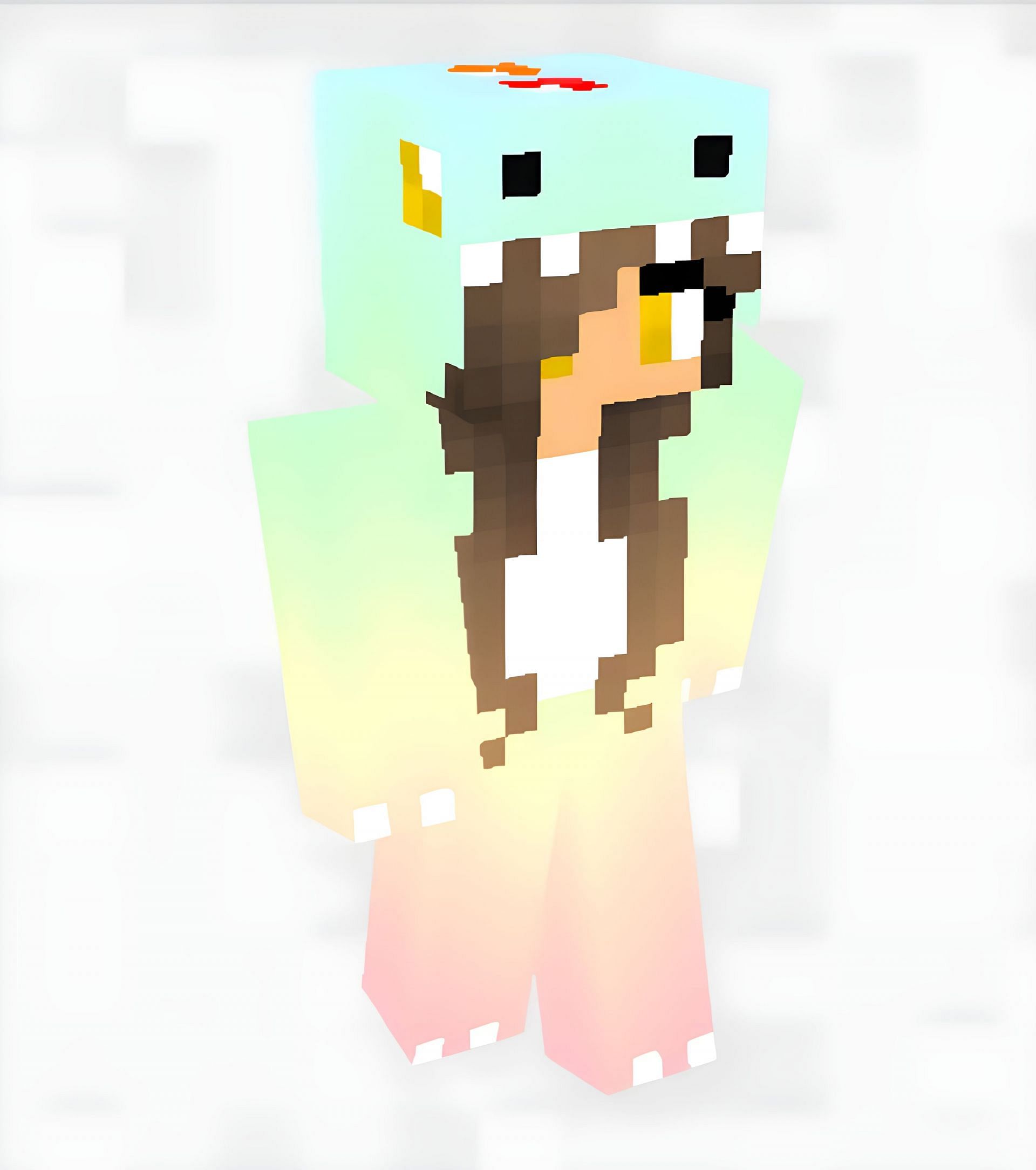 Colorful girl onesie skin (Image via SkinsMC)