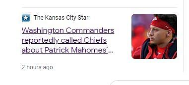 Washington Commanders Reportedly Called Kansas City Chiefs About A