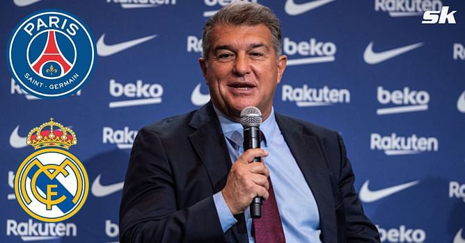 Barcelona president Joan Laporta wants PSG to overcome Real Madrid in UCL Round of 16 tie - Reports