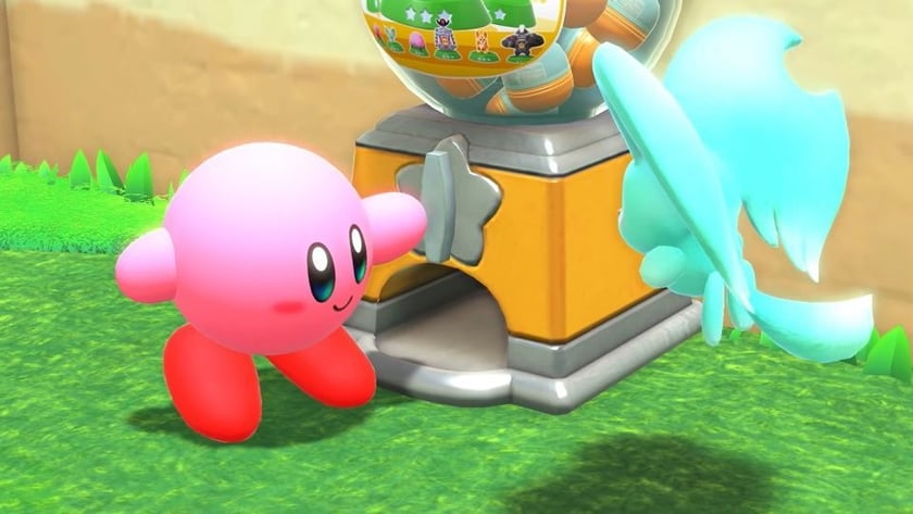 Gotcha Machine Evil How to find gacha figures in Kirby and the Forgotten Land