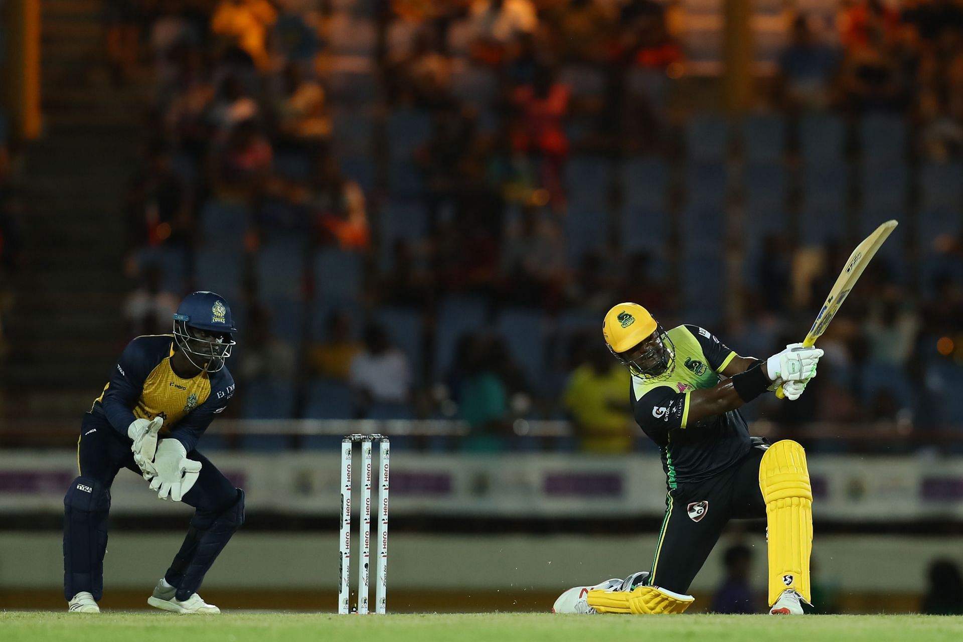 Dwayne Smith batting in the CPL. Pic: Getty Images
