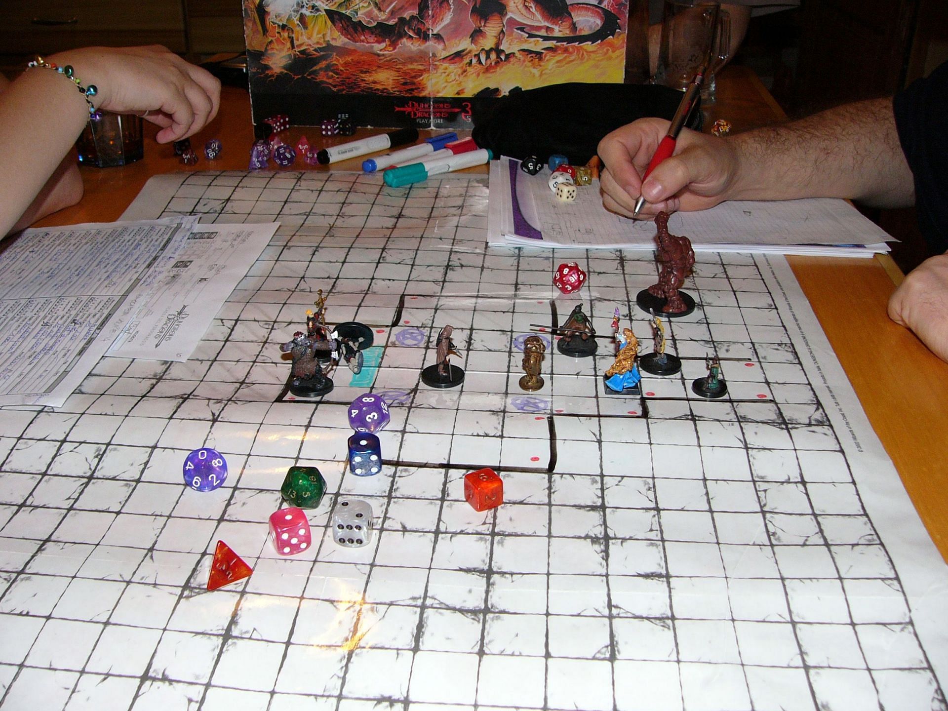 DnD being played