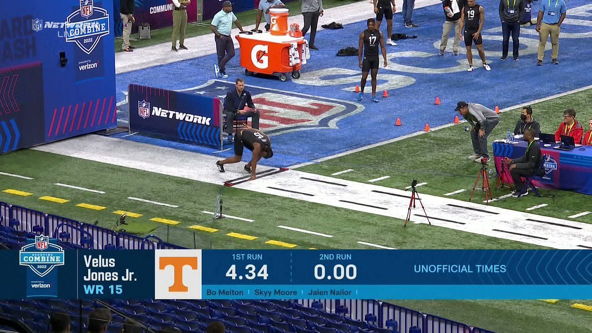 Chris Olave, Garrett Wilson 40-yard dash times from NFL combine