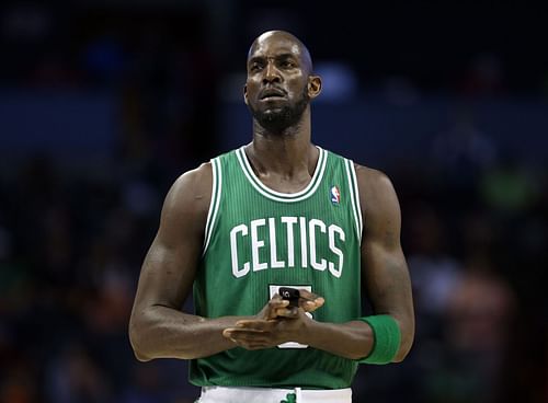 Boston Celtics legand Kevin Garnett in NBA action