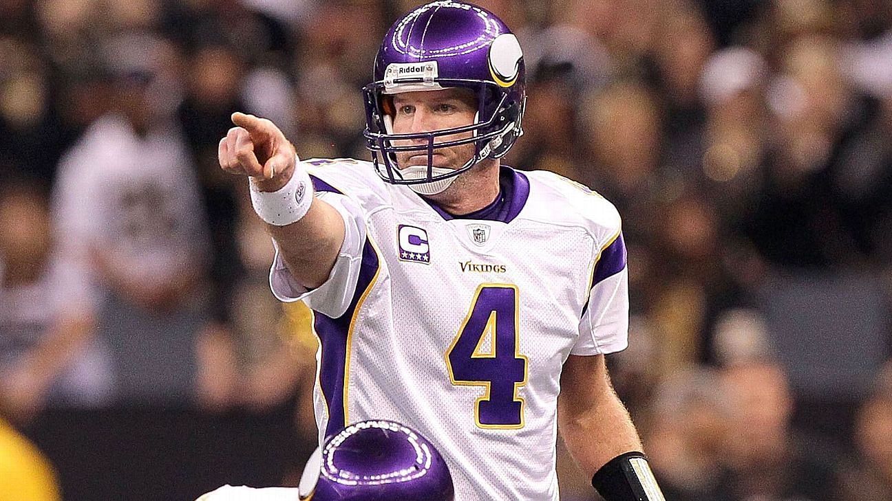 Brett Favre of the Minnesota Vikings