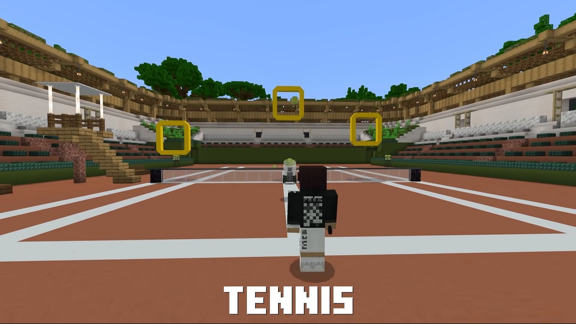 Tennis court in the map (Image via Mojang YouTube)