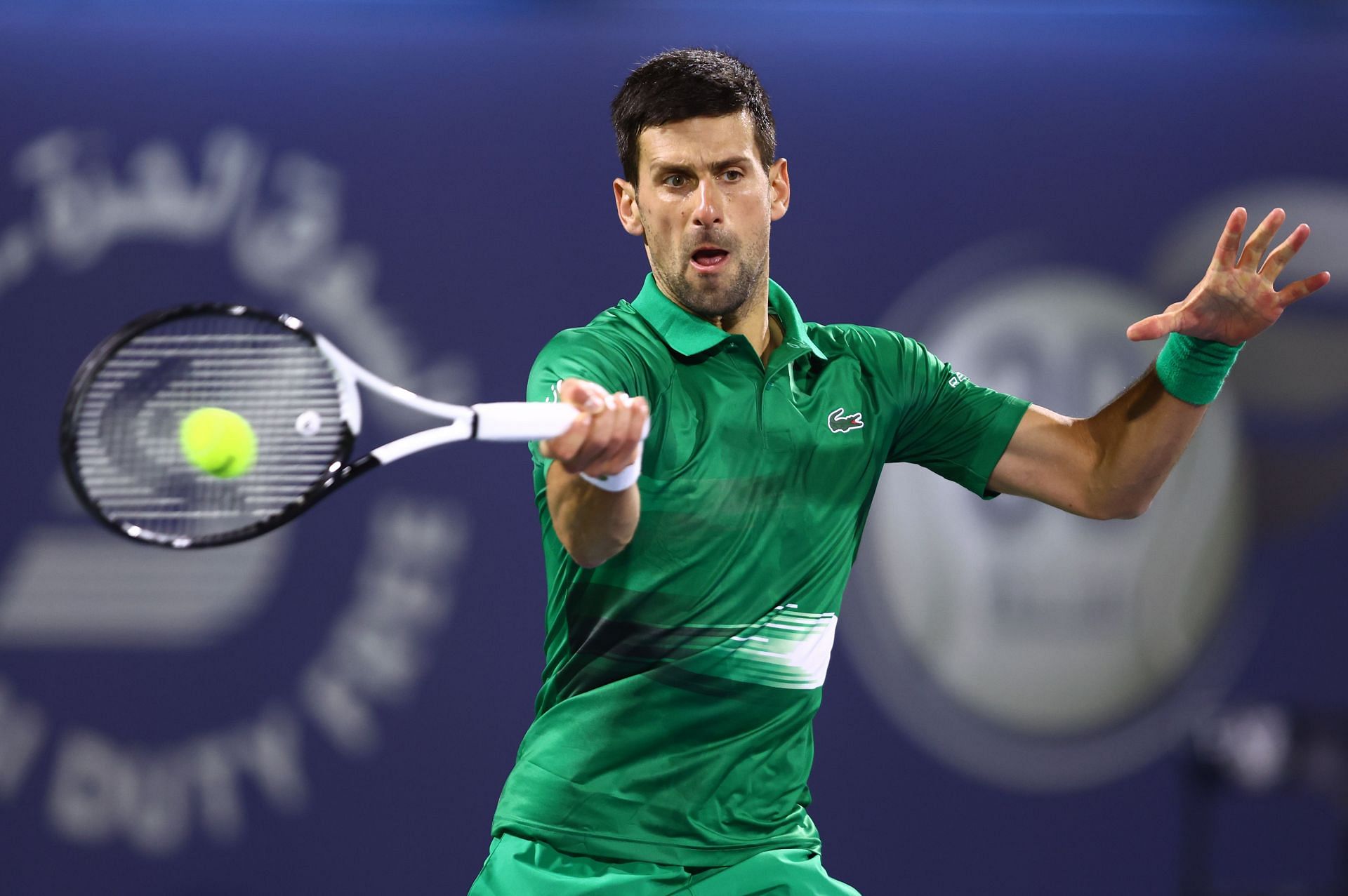 Novak Djokovic at the 2022 Dubai Open