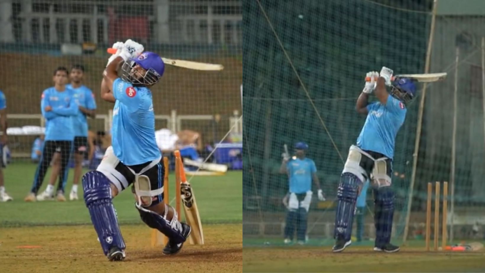 Rishabh Pant in scintillating form in Delhi Capitals nets.