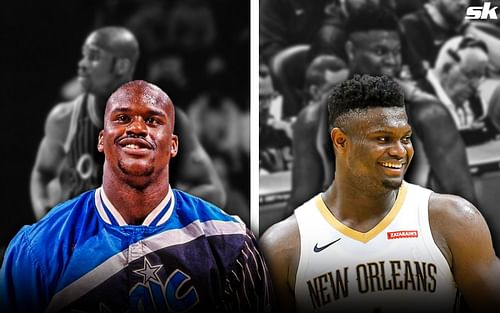 NBA legend Shaquille O'Neal and rising star Zion Williamson are two of the most physically-gifted athletes the league has ever seen.