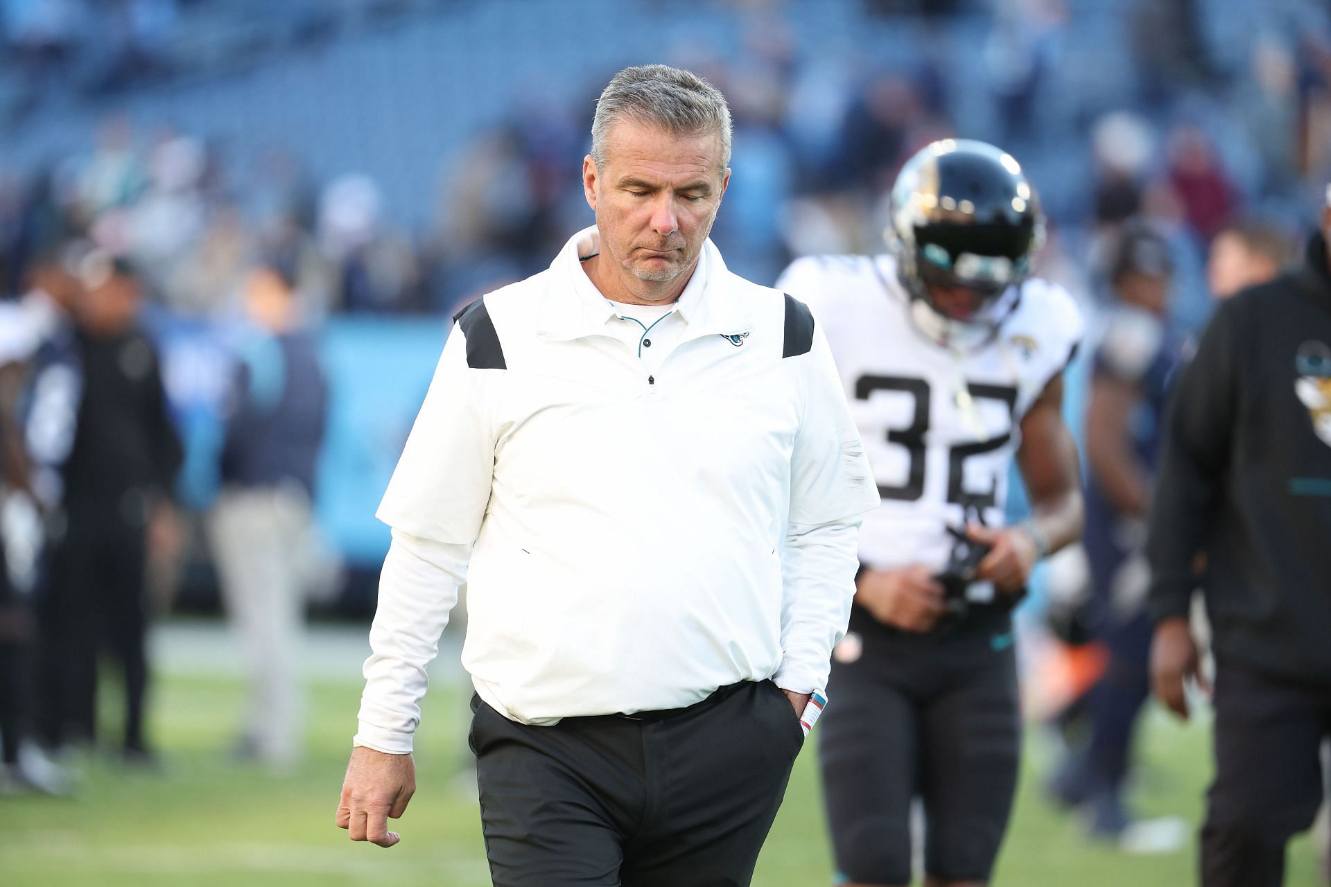 Meyer leaves the field after his last NFL loss in December (Photo: Getty)