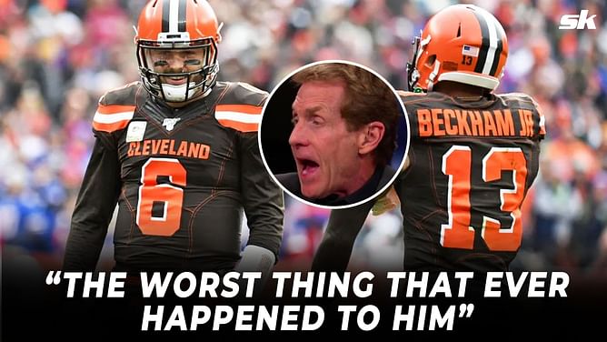 “The worst thing that ever happened to him” - Skip Bayless blames Odell Beckham Jr. for causing people to turn on Baker Mayfield