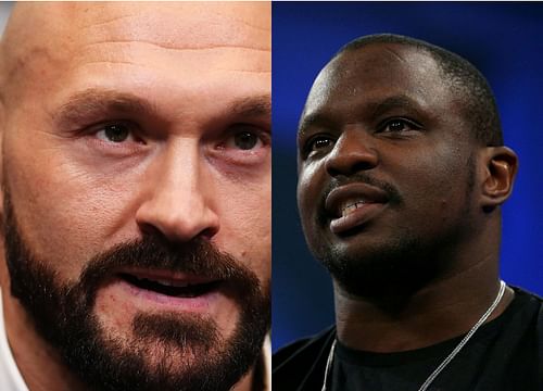 Tyson Fury (left), Dillian Whyte (right)