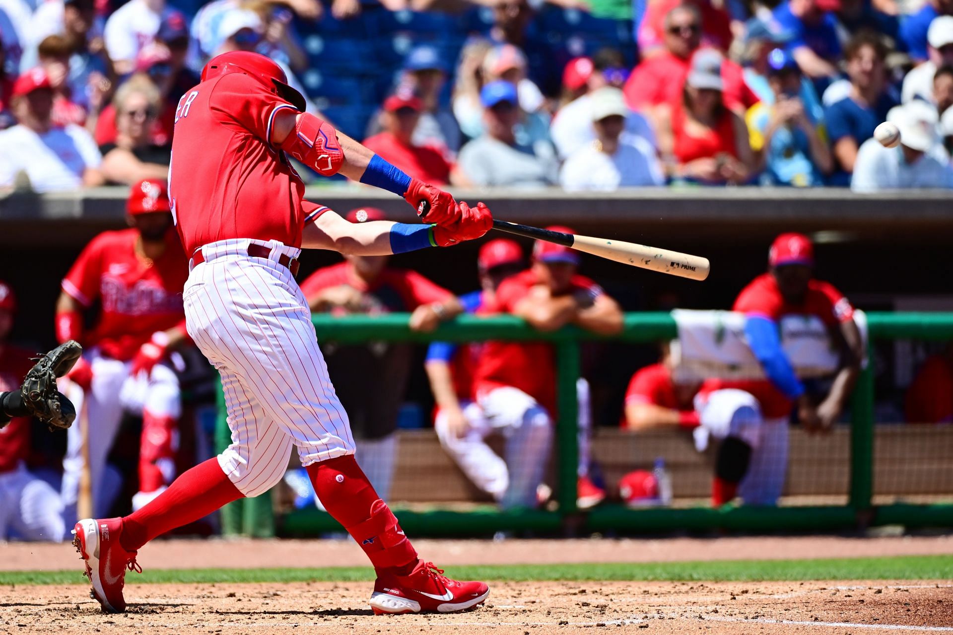 Kyle Schwarber, one of the new members of the Phillies loaded lineup