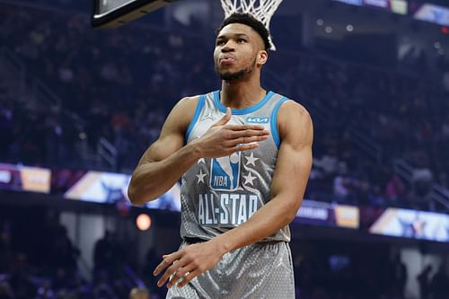 Giannis Antetokounmpo at the 2022 NBA All-Star Game