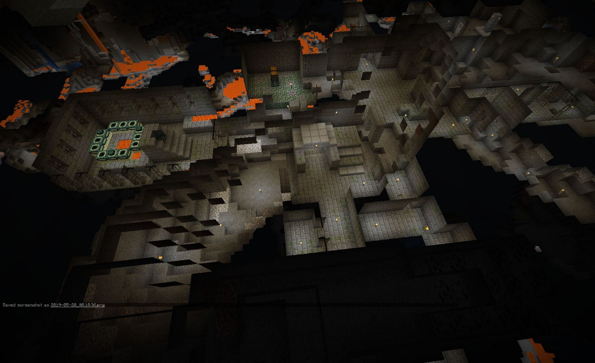 Many different generated objects can be found underground with the x-ray glitch (Image via Mojang)