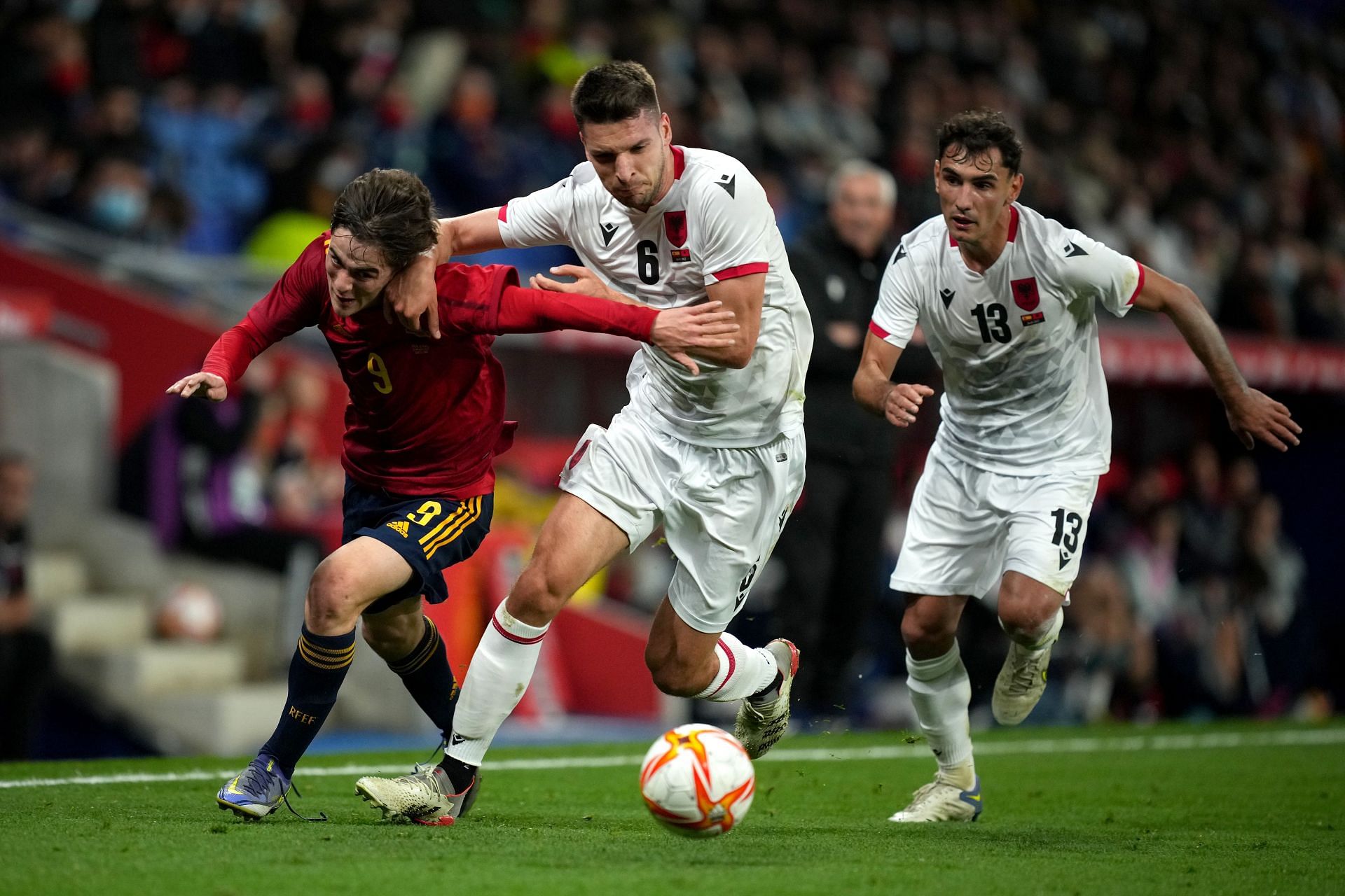 Albania put up an encouraging performance in their loss to Spain on Tuesday