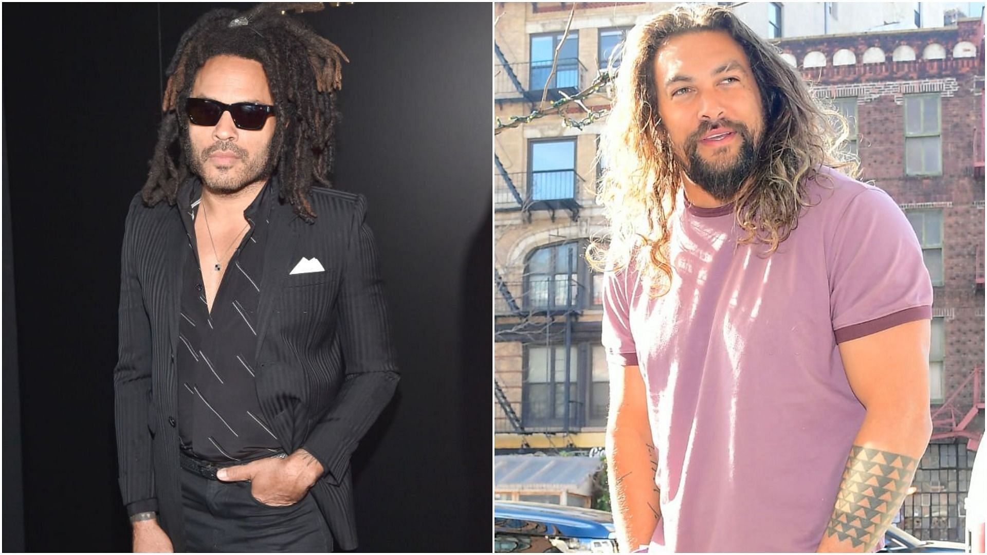 Lenny Kravitz recently shared a picture with Jason Momoa on Instagram (Images via Stephanie Cardinale and Raymond Hall/Getty Images)