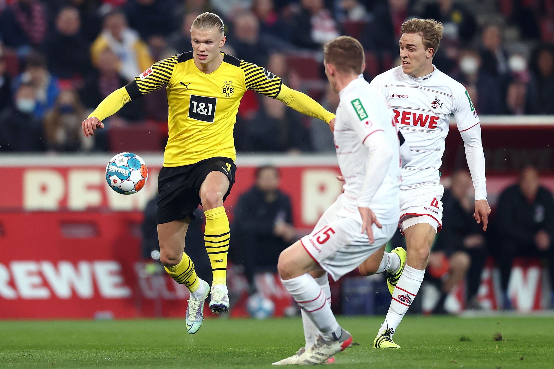 Erling Haaland (left) has been in red-hot form since joining Borussia Dortmund.