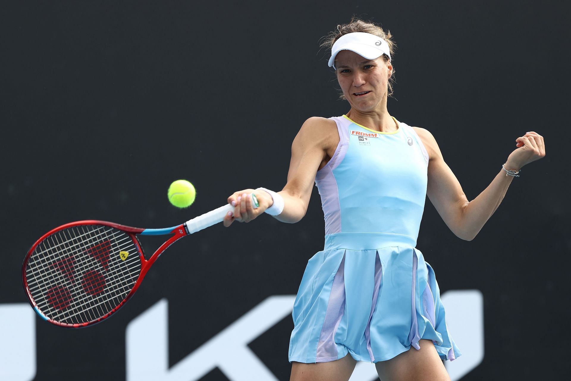 Viktorija Golubic in action at 2022 Australian Open