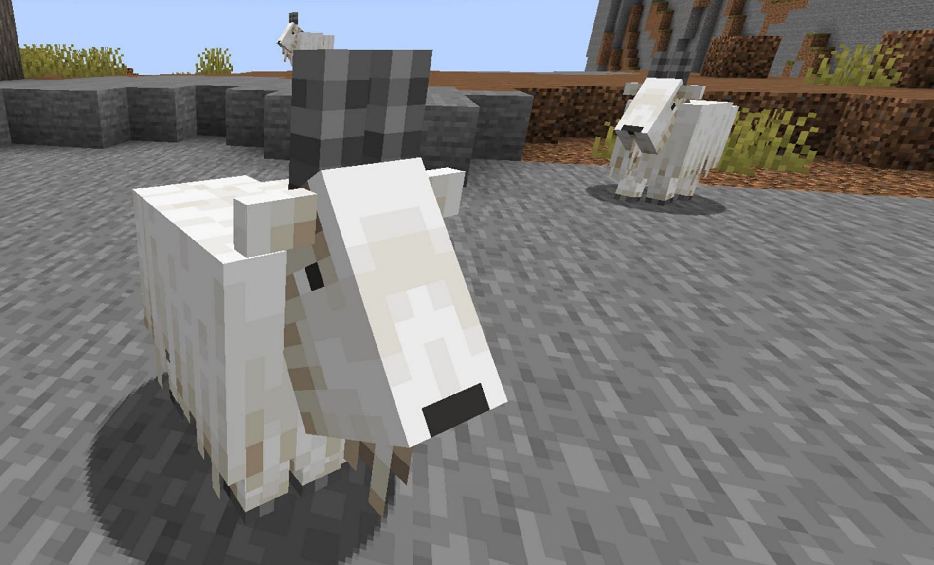 Goat horns have received an update (Image via Mojang)