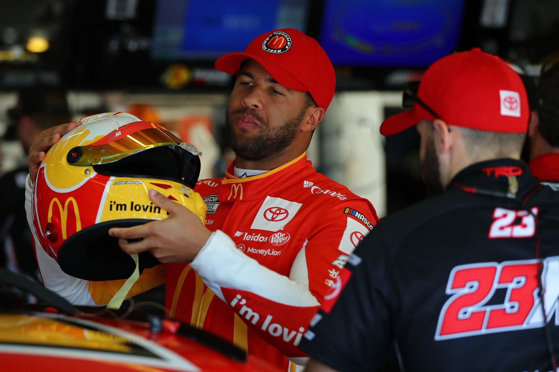 Bubba Wallace Jr. at NASCAR Cup Series Folds of Honor QuikTrip 500 - Practice