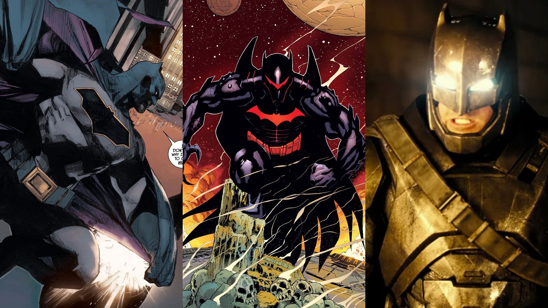 all the different batman suits