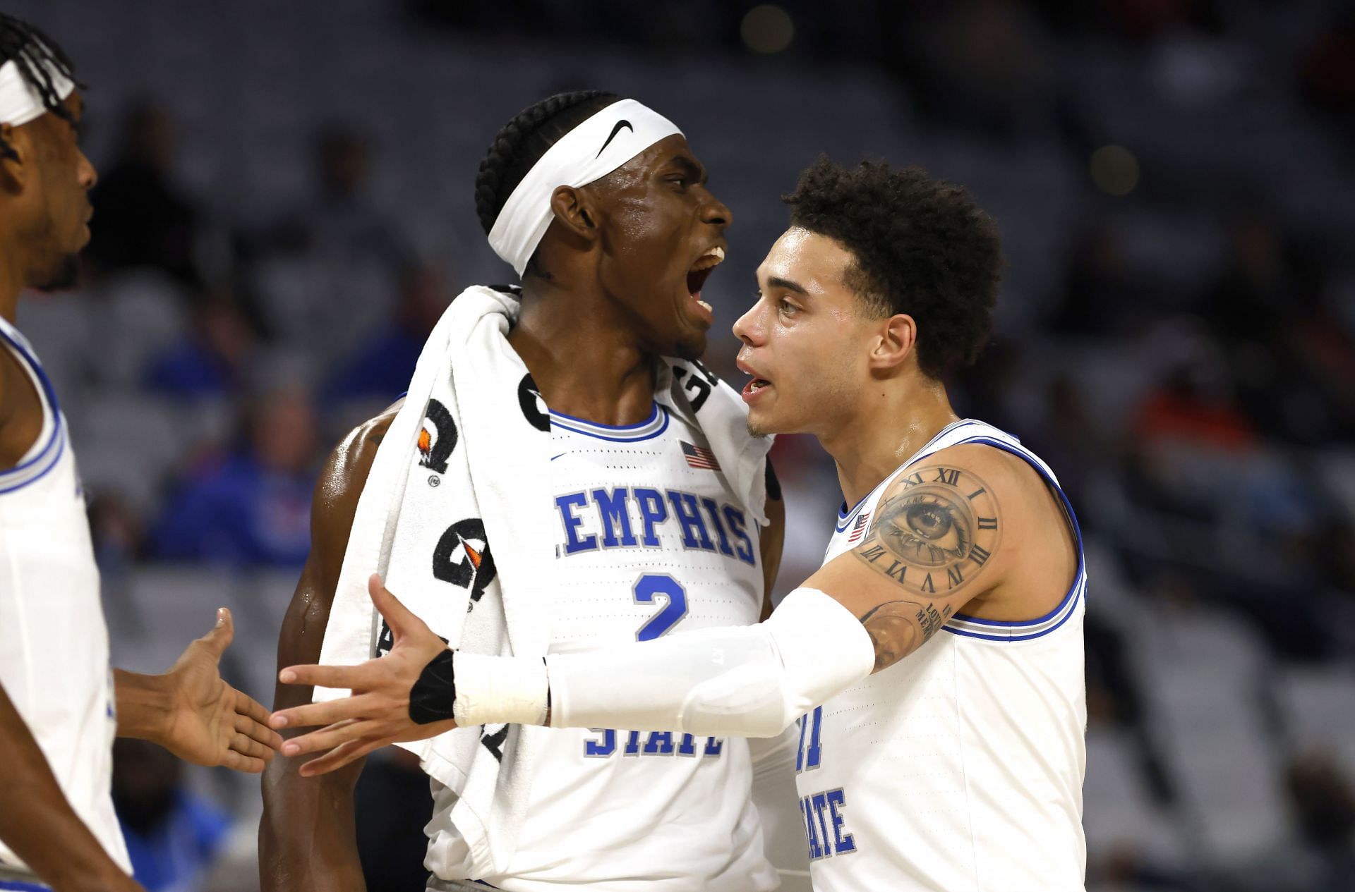 Memphis Tigers freshman center Jalen Duren at the AAC Basketball Tournament