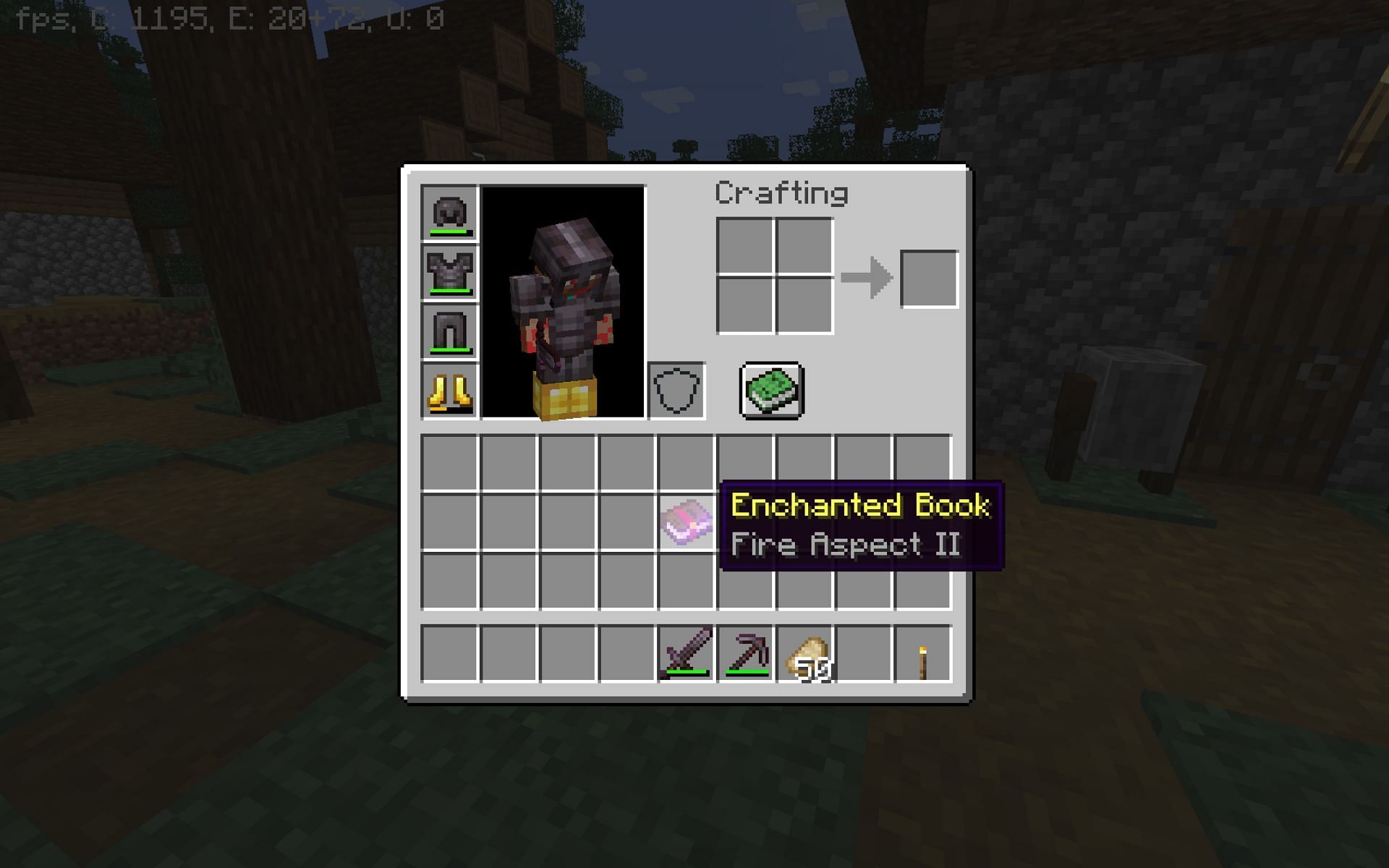 The fire aspect enchanted book (Image via Minecraft)
