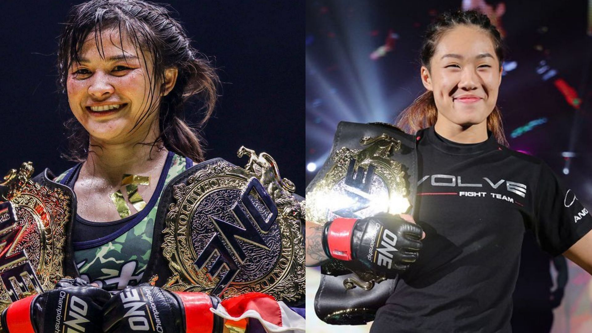 [Photo Credits: ONE Championship] Stamp Fairtex &amp; Angela Lee