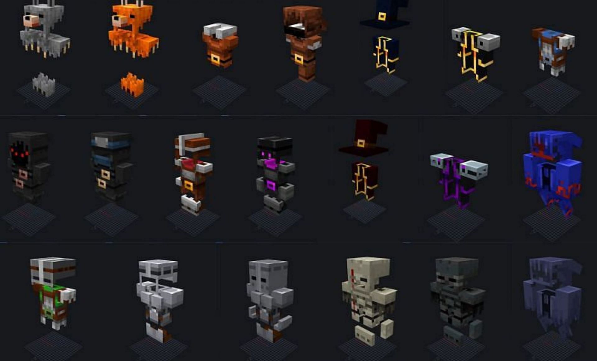 There are a lot of armor sets available (Image via Mojang)
