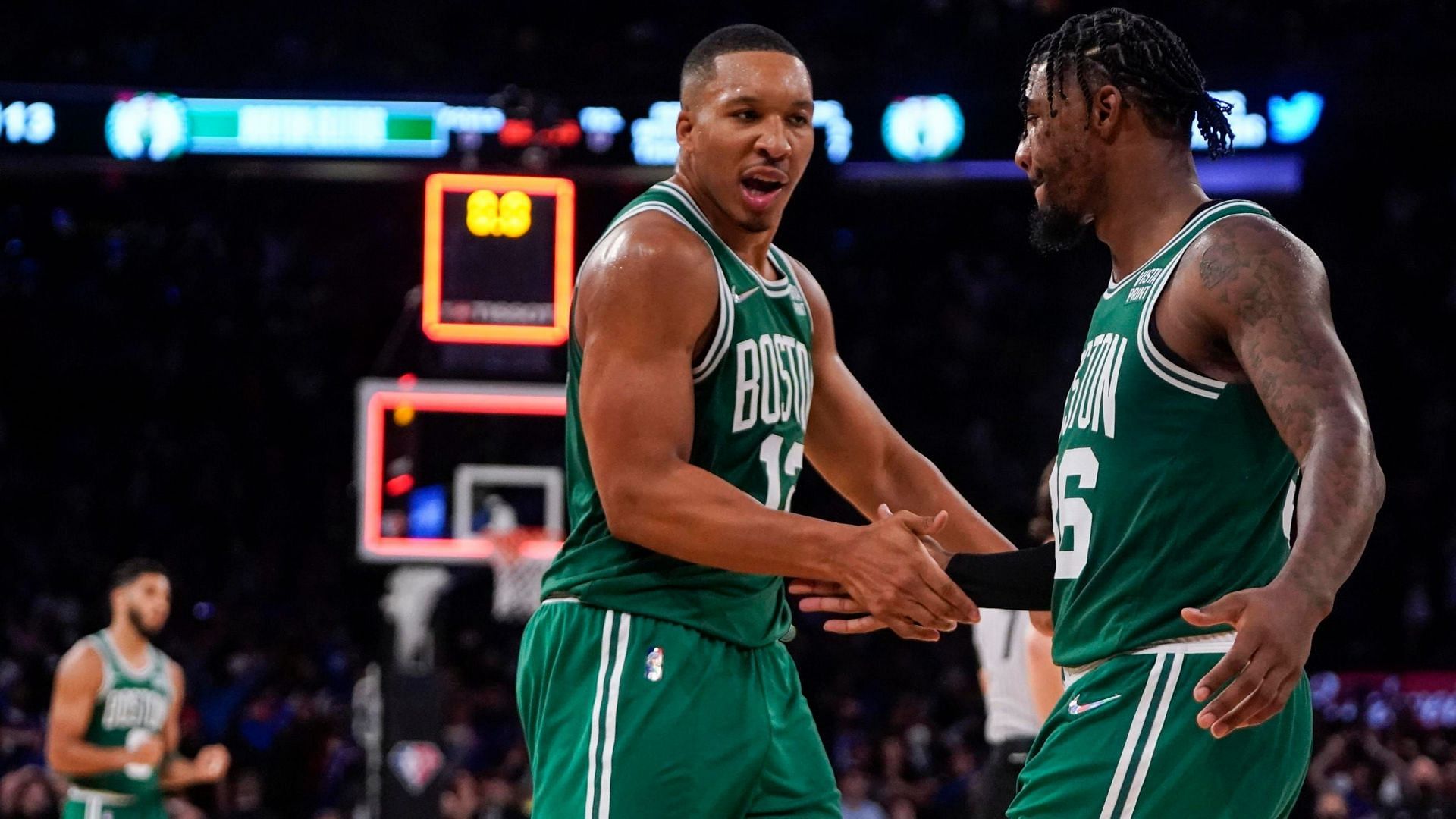 Grant Williams&#039; defense and shooting has made Jayson Tatum and Jaylen Brown proud. [Photo: Forbes]