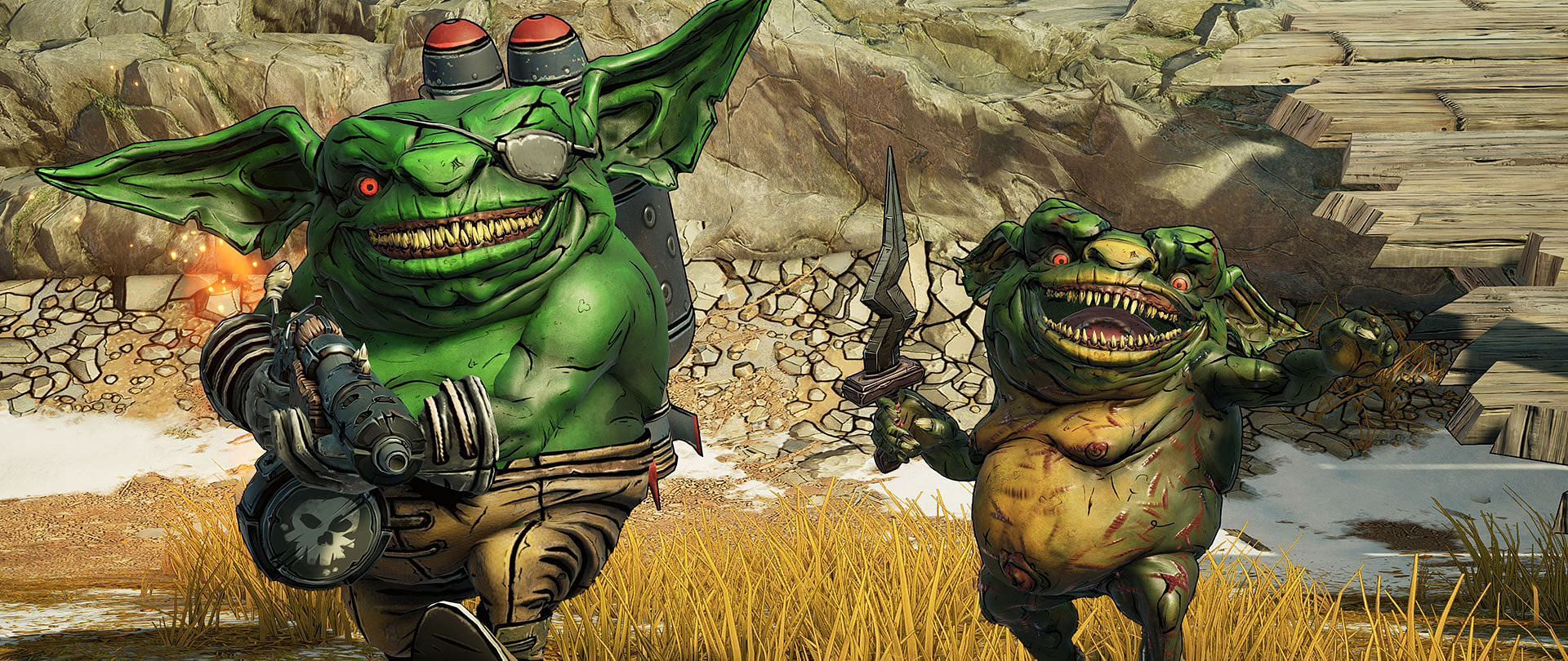 They&#039;re small but wild and toothy. (Image via Gearbox Software)