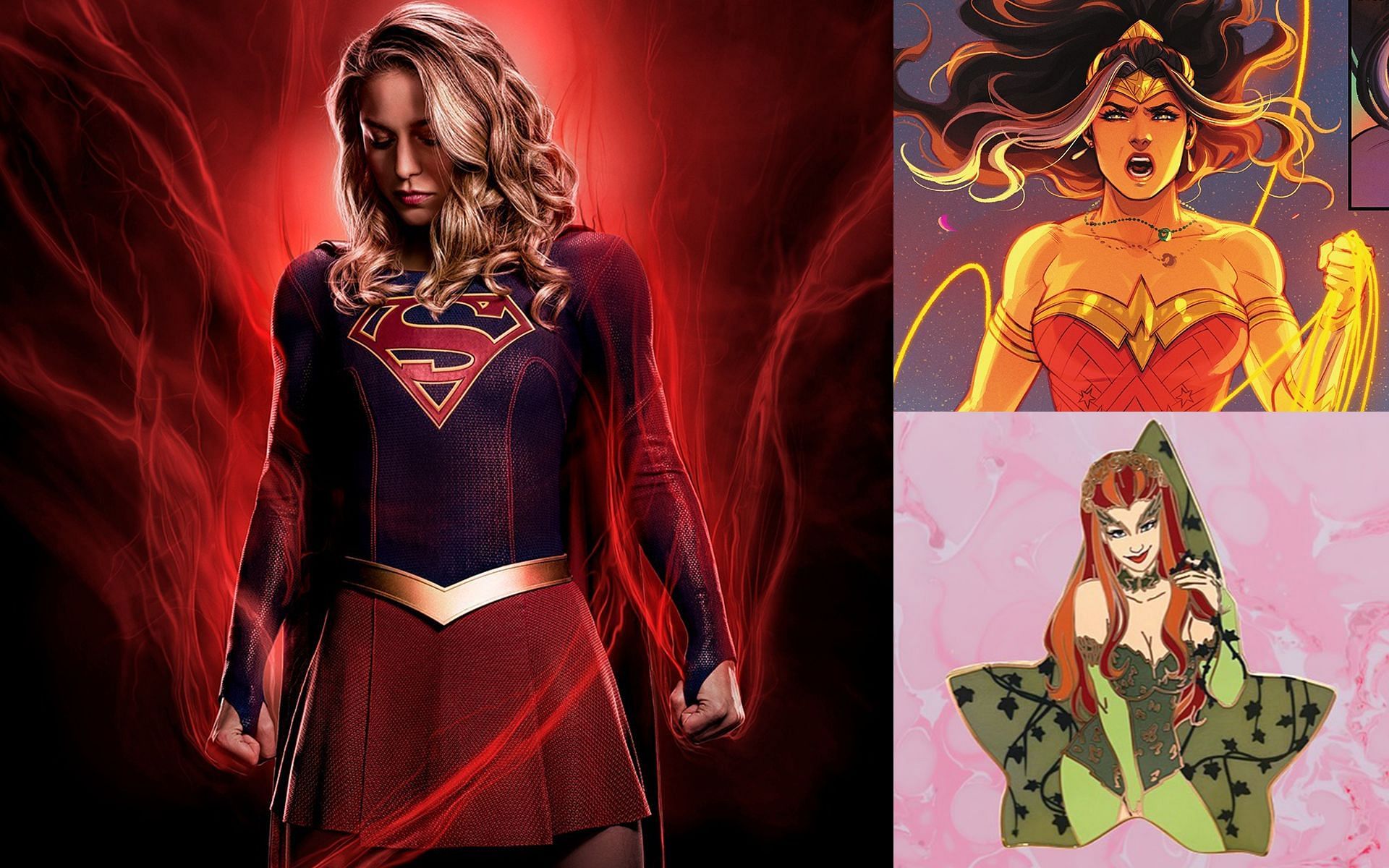 Powerful women characters from Diamond Comics (Image via Instagram/@wonderwoman, @harleypinzel &amp; @supergirlcw)