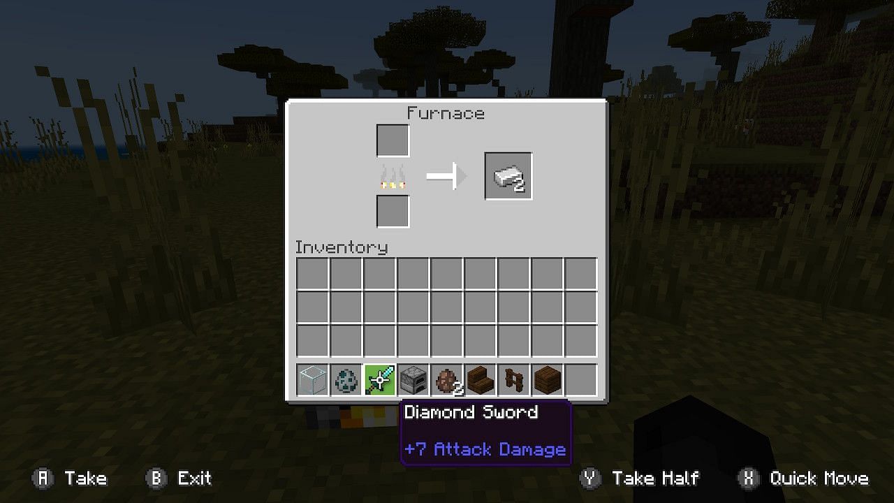 Fletching tables can be used in a pinch for fuel to smelt items. (Image via Minecraft)