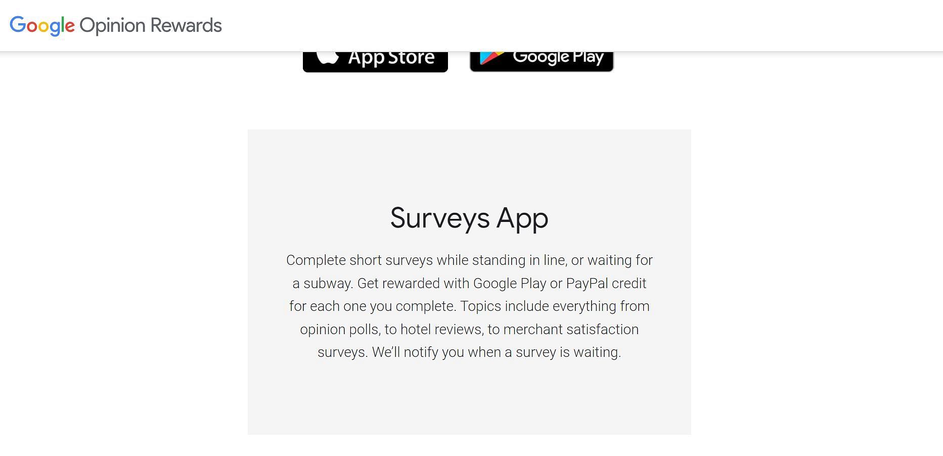 Opinion Rewards is one of the most-used apps (Image via Google Opinion Rewards)