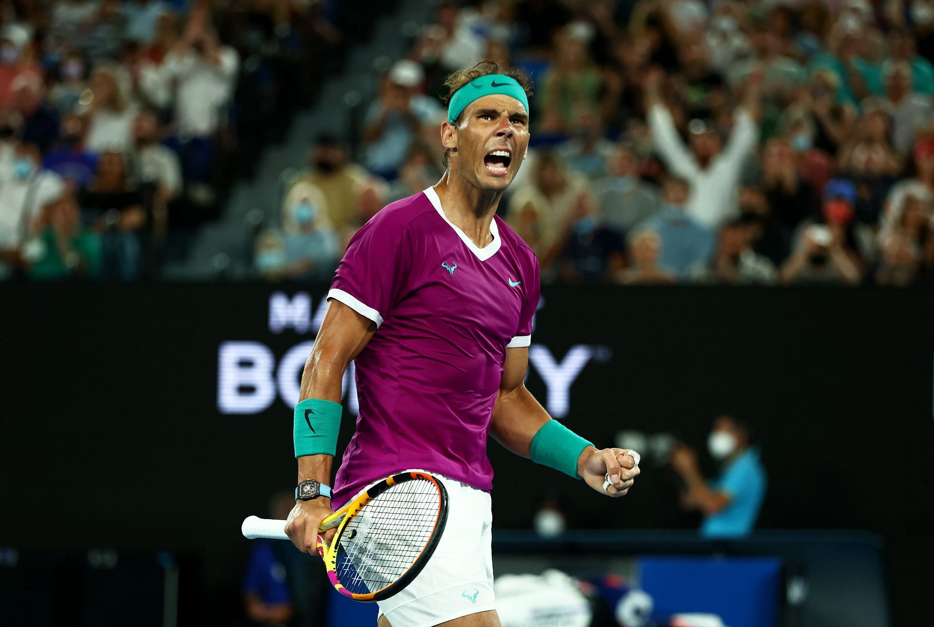 Rafael Nadal during the 2022 Australian Open final