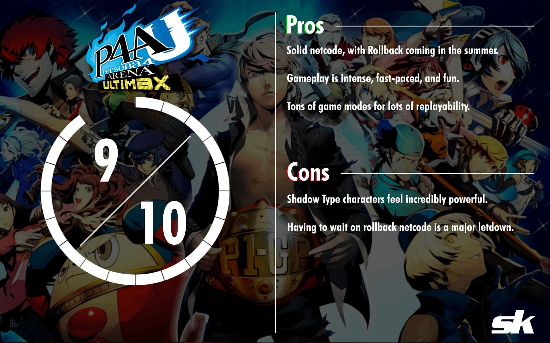 Persona 4 Arena ULTIMAX is an overall incredible experience for a fighting game and Persona fans alike (Image via Sportskeeda)