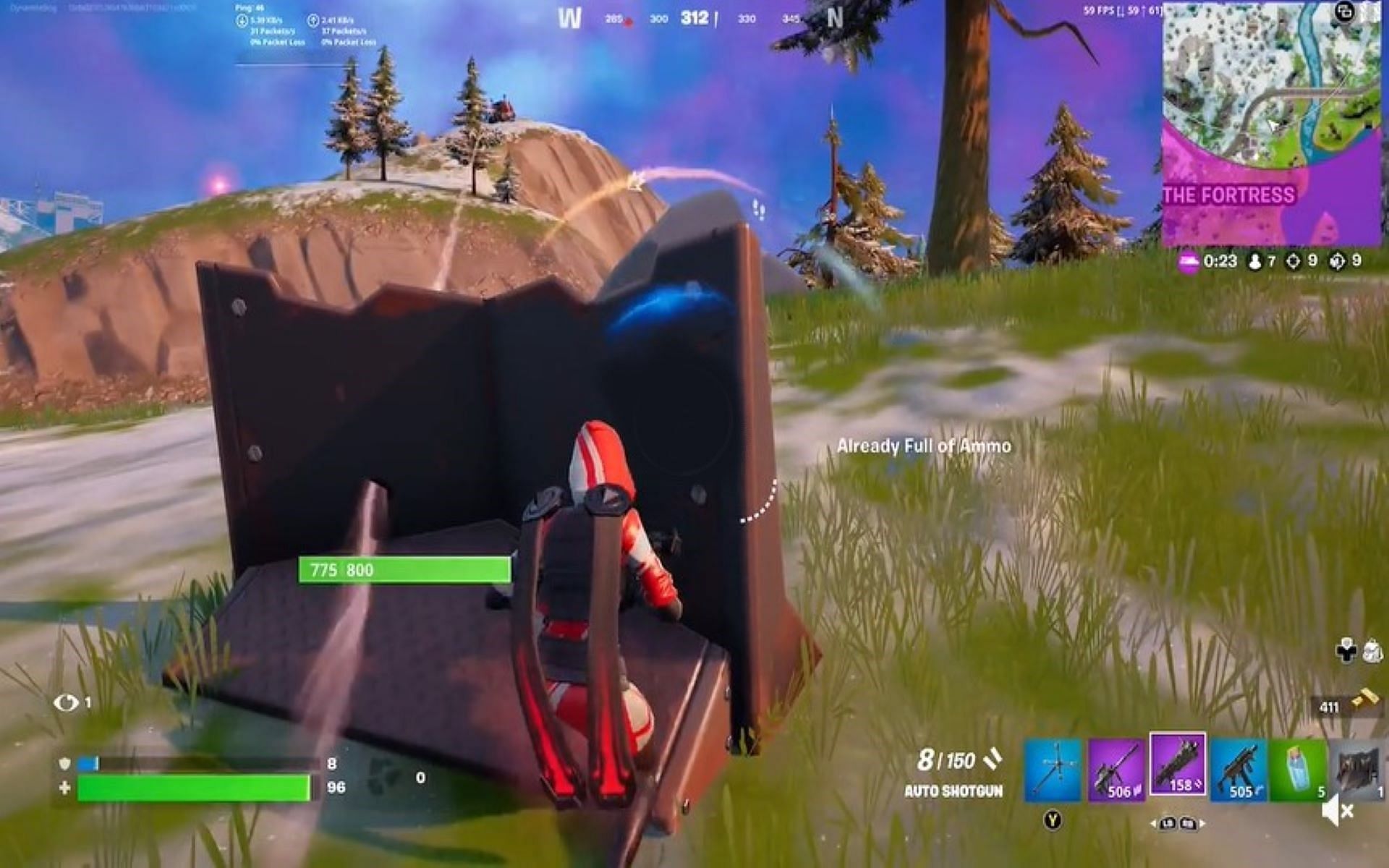 Fortnite exploit allows gamers to be eliminated even when they are behind covers (Image via Radioactivejason2004/Reddit)