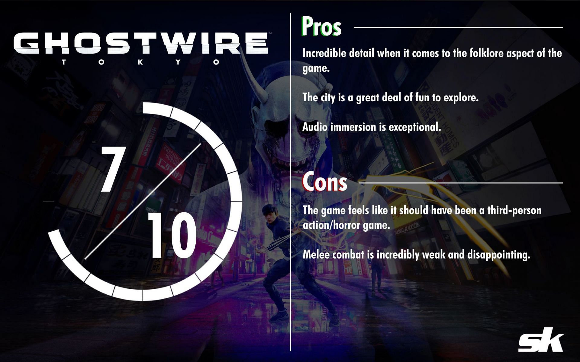 Ghostwire: Tokyo may not revolutionize horror or action, it&#039;s still quite a lot of fun (Image via Sportskeeda)
