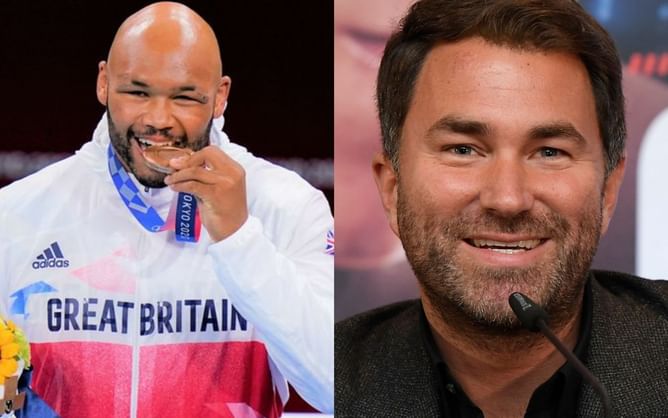 "Thank you Dana White" - Frazer Clarke posts hilarious response to Eddie Hearn cropping him out of a picture