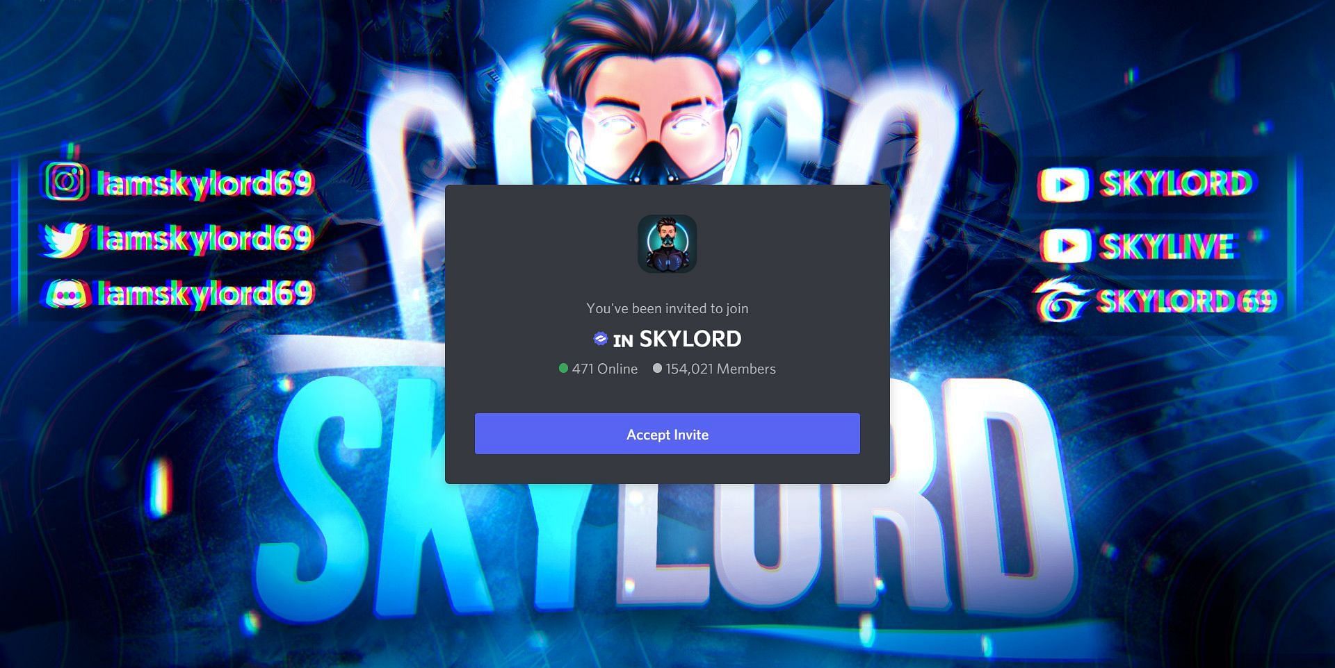Skylord&#039;s Discord server (Image via Discord)