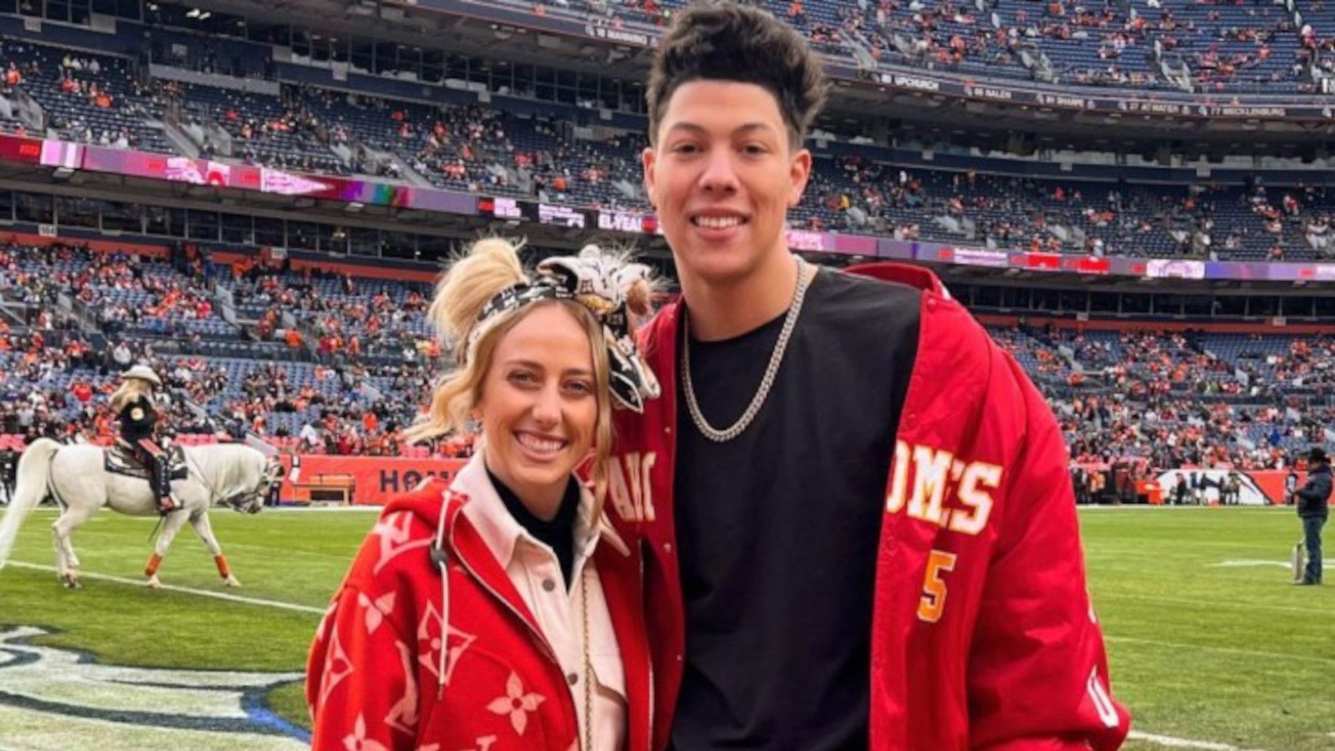 Brittany Matthews and Jackson Mahomes (Courtesy of breakingdailynews.com)