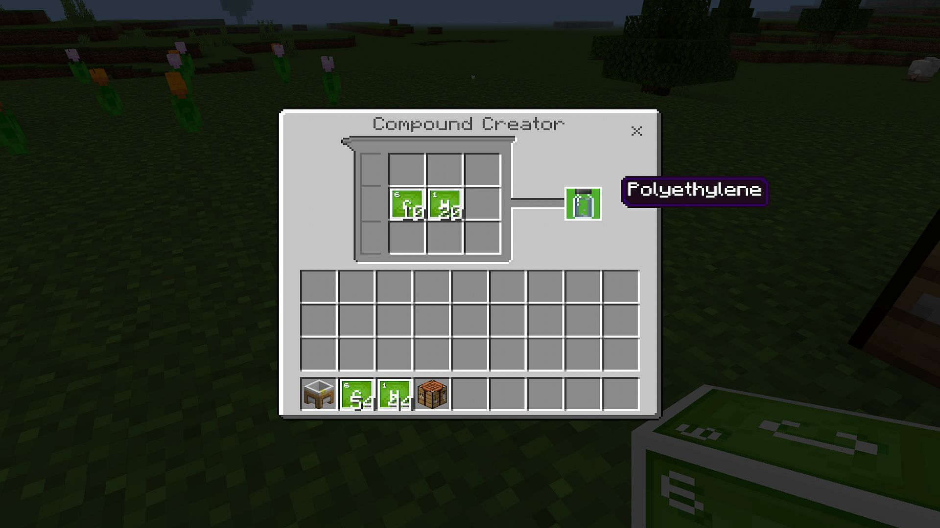 Players will first need to craft Polyethylene if they want to create a glowstick (Image via Minecraft)