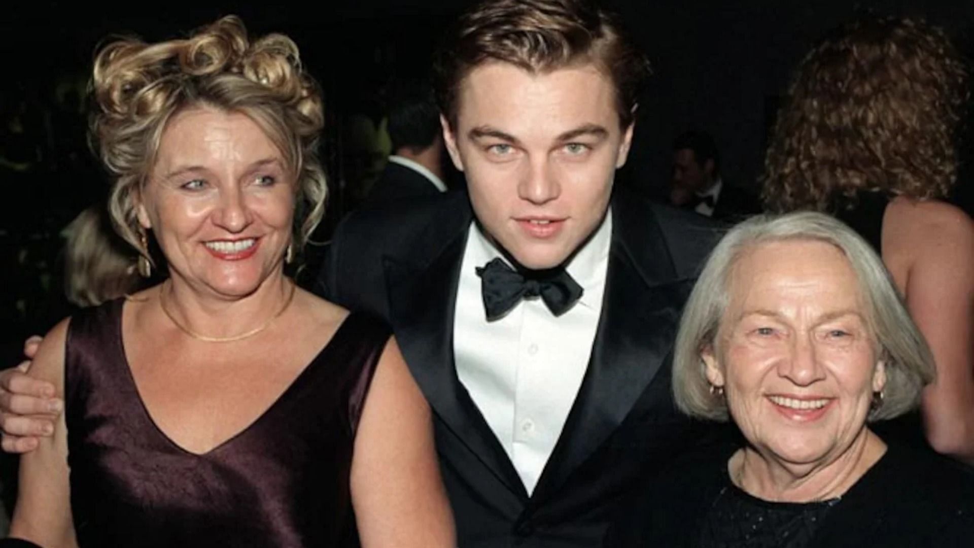 DiCaprio with her mother and maternal grandmother (Image via Getty Images)