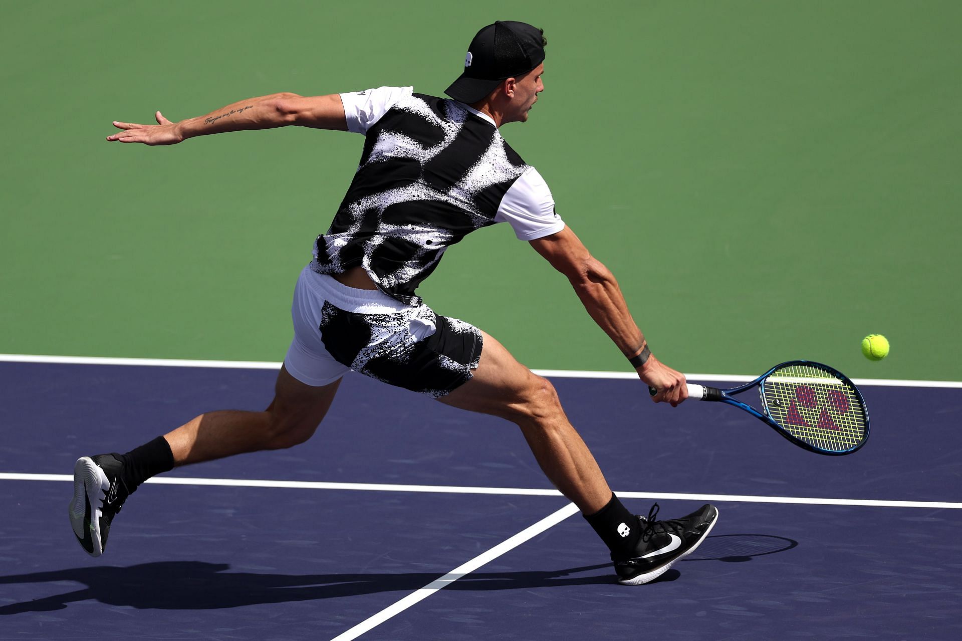 Marton Fucsovics at the 2022 BNP Paribas Open